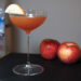 Apple Cider Martini in Coupe Glass with Honey Crisp Apples and Grey Goose