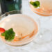 Strawberry Mint Champagne Cocktail