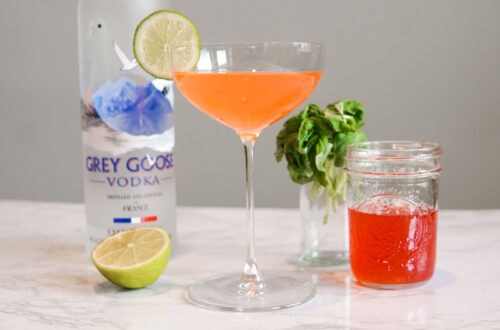 Strawberry Mint Vodka Gimlet Ingredients