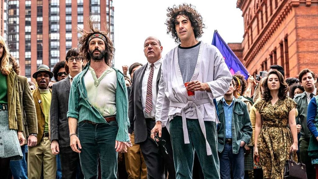 Sacha Baron Cohen in The Trial of the Chicago 7