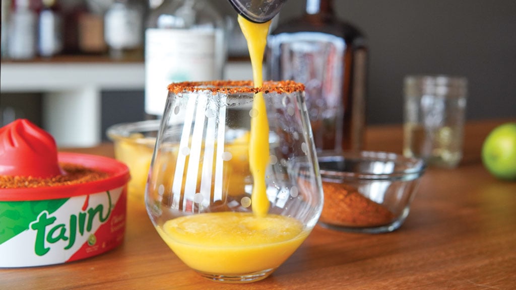 Mango Margarita Ingredients with Tajin
