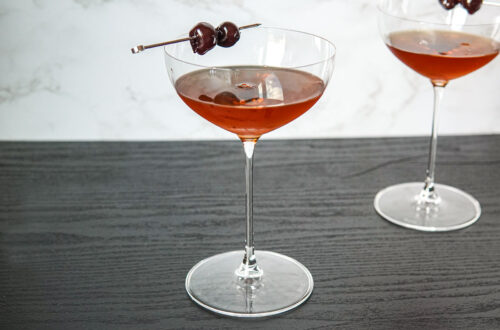 Brandy Manhattan with Cherries