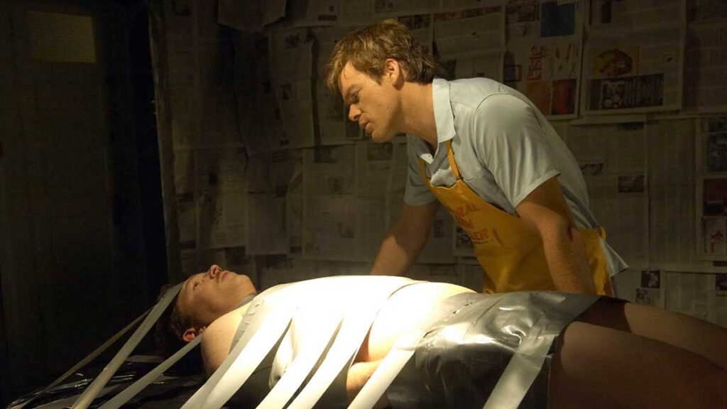 Michael C Hall as Dexter Morgan in Showtime's Dexter