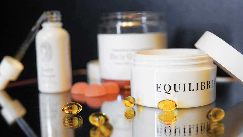 Equilibria CBD softgels, daily drops and gummies