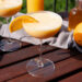 Creamsicle Martini on Wooden Table