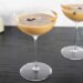 Dirty Chai Martinis in Coupe Glasses