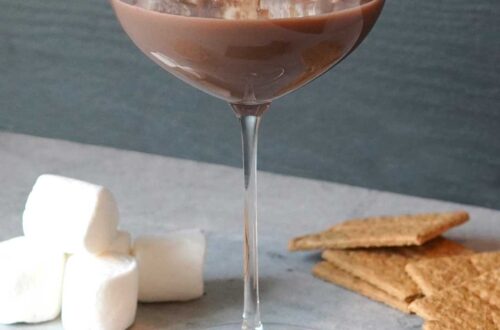 S'mores Martini with Toasted Marshmallows