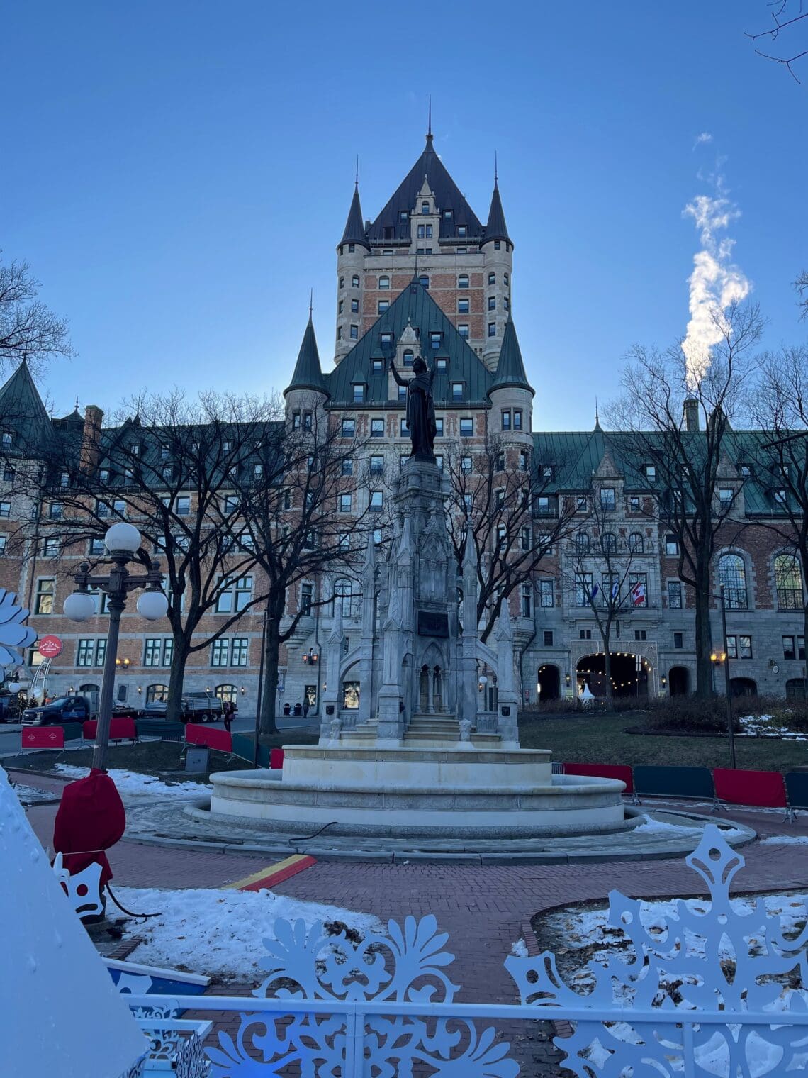 Fairmont Frontenac cold winter day