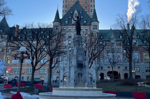 Fairmont Frontenac cold winter day