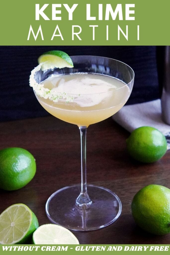 Key Lime Martini without Cream for Pinterest